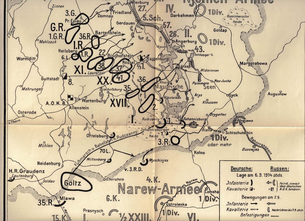 1914-09-06 LIR84 Schlacht an den Masurischen Seen