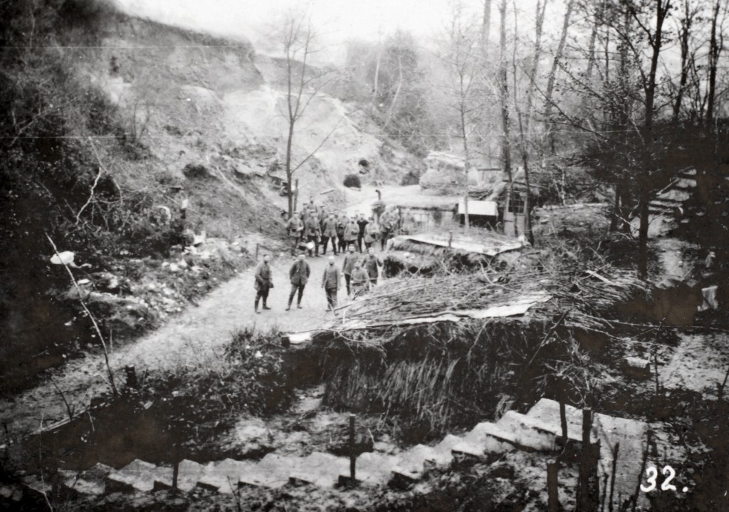 Hulvej ved Dreslincourt oktober 1914