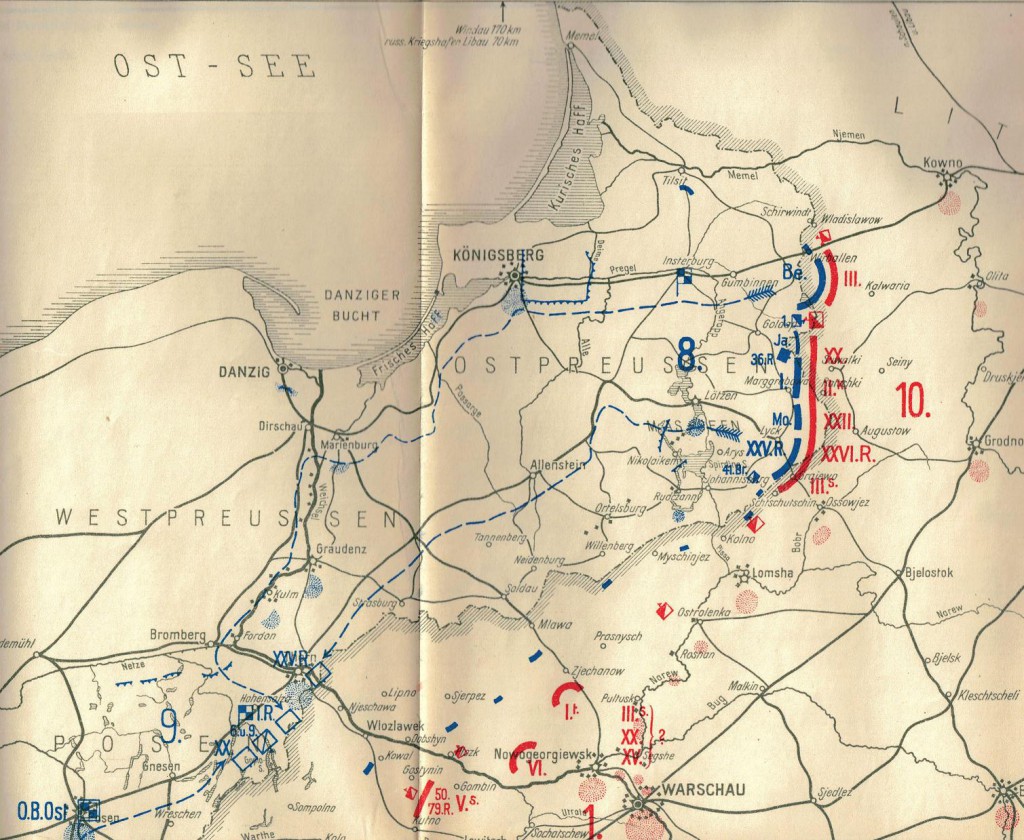 1914-11-02 LIR84 Gesamtfront gegen Russland am 3. nov.1914