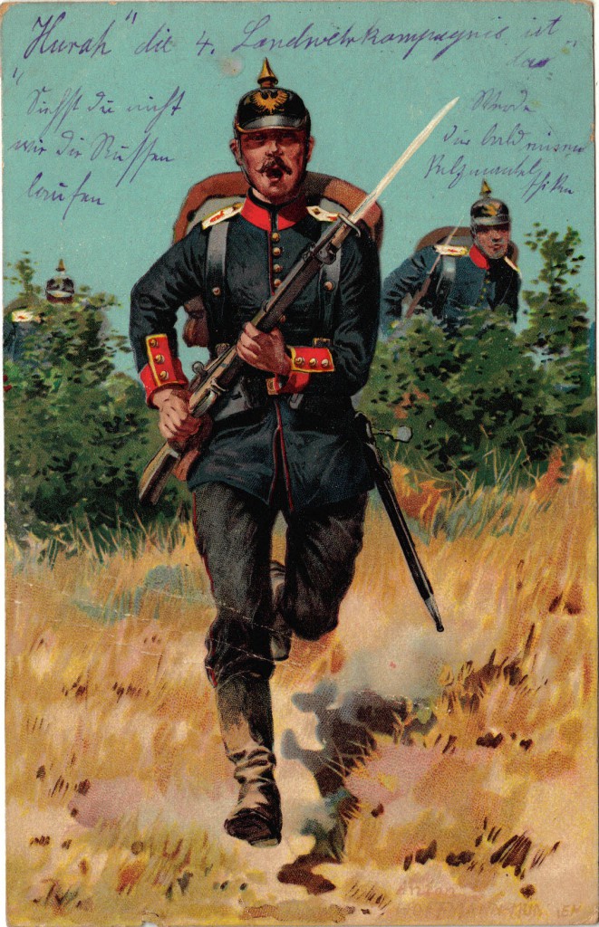 1914-11-03 LIR4 Otto Theodor Wagner - hurah die 4. Landwehrkompagnie ist dar - forside