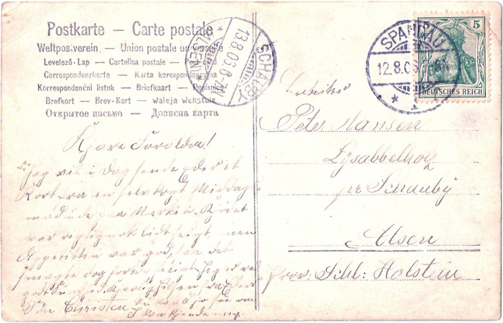 Christen Hansen - Soldat II - Postkort - 1906