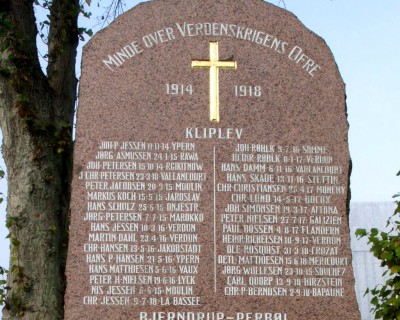 Mindesten, Kliplev Kirkegård