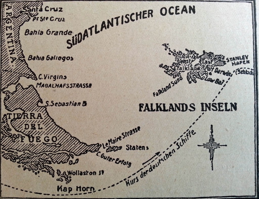 Kurs mod Falklandsøerne