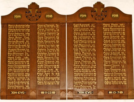 Mindetavle, Nørre Løgum Kirke