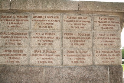 Mindesten, Haderslev Klosterkirkegård