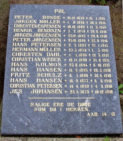 Mindesten, Nordborg Kirkegård