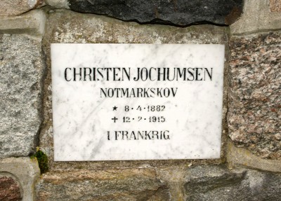 Mindesten, Notmark Kirkegård