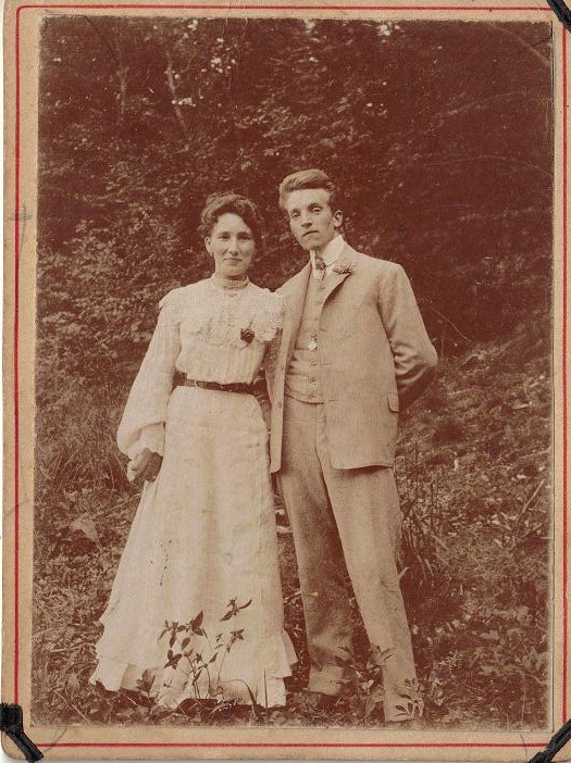 Bryllupsbilled af Opa og oma 18_05_1907