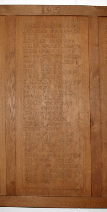 Mindetavle, Skt. Nicolai Kirke, Aabenraa